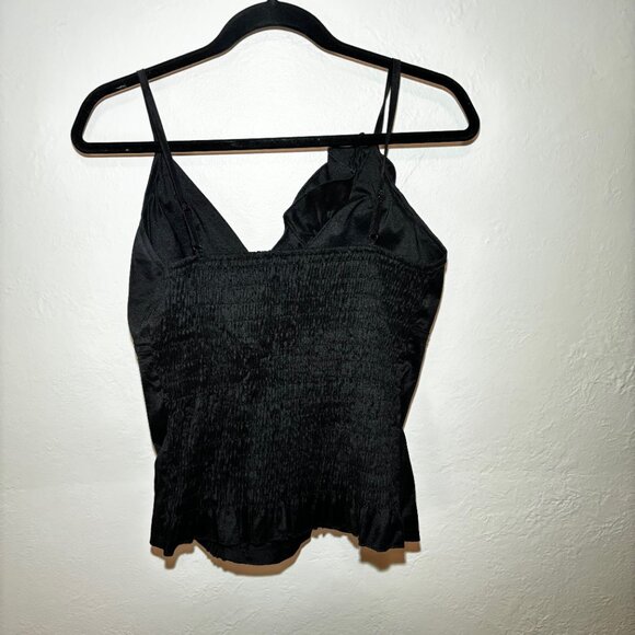 BH Jeans Black Ruffled Tan Top - Picture 2 of 6